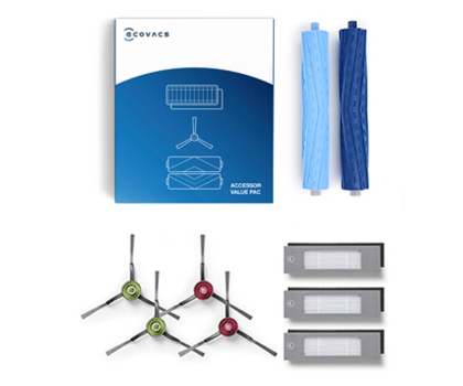 Akcesoria do odkurzaczy ECOVACS Zestaw serwisowy dla serii T9 AIVI (including: 2x Main Brushes, 4x Side Brushes, 3x High Efficiency Filters) - D-KT00-2103